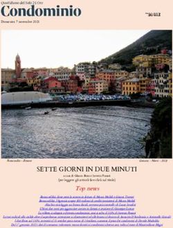 SETTE GIORNI IN DUE MINUTI - Quotidiano del Condominio