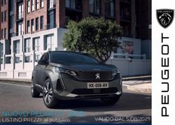 NUOVO PEUGEOT 3008 LISTINO PREZZI al pubblico - VALIDO DAL 5/08/2021