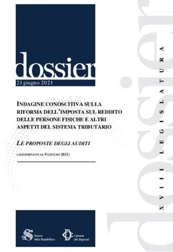 INDAGINE CONOSCITIVA SULLA RIFORMA DELL'IMPOSTA SUL REDDITO DELLE PERSONE FISICHE E ALTRI ASPETTI DEL SISTEMA TRIBUTARIO LE PROPOSTE DEGLI AUDITI ...