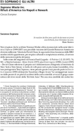 I SOPRANO E GLI ALTRI - Ácoma