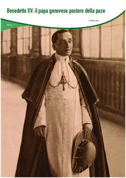 Benedetto XV: il papa genovese pastore della pace - Storia