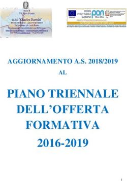 PIANO TRIENNALE DELL'OFFERTA FORMATIVA 2016-2019 - AGGIORNAMENTO A.S. 2018/2019