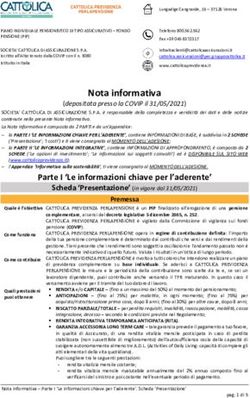 Nota informativa - Cattolica Assicurazioni