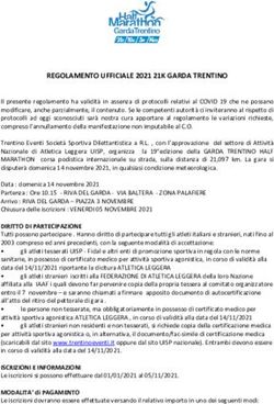 REGOLAMENTO UFFICIALE 2021 21K GARDA TRENTINO