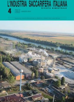L'INDUSTRIA SACCARIFERA ITALIANA - 4 RIVISTA BIMESTRALE - ANTZA