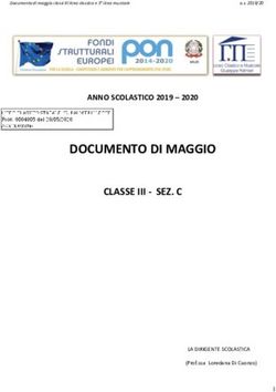 DOCUMENTO DI MAGGIO CLASSE III - SEZ. C - ANNO SCOLASTICO 2019 2020 - Liceo Palmieri