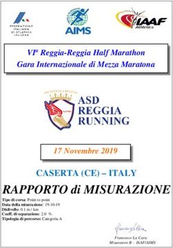 RAPPORTO di MISURAZIONE - CASERTA (CE) - ITALY - FIDAL
