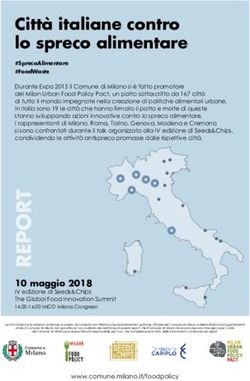 Città italiane contro lo spreco alimentare