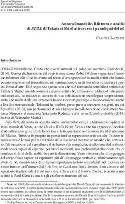 Ancora/Immobile. Rilettura e analisi di ST/LL di Takatani Shirō attraverso i paradigmi del nō