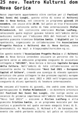 25 nov. Teatro Kulturni dom Nova Gorica - Il Discorso