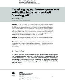 Translanguaging, intercomprensione e didattica inclusiva in contesti 'svantaggiati'