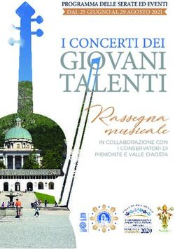 Rassegna musicale - PROGRAMMA DELLE SERATE ED EVENTI DAL 25 GIUGNO AL 29 AGOSTO 2021 - Associazione Cori Piemontesi