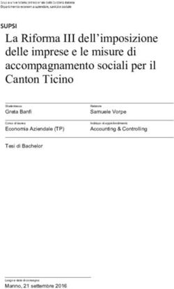 La Riforma III dell'imposizione delle imprese e le misure di accompagnamento sociali per il Canton Ticino - in SUPSI Tesi