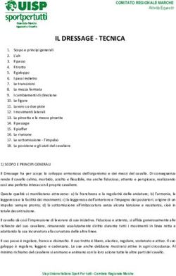 IL DRESSAGE - TECNICA - UISP Nazionale