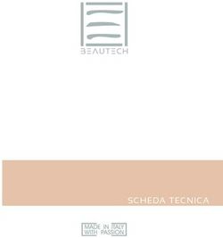 SCHEDA TECNICA - Estetica Caffè della Bellezza