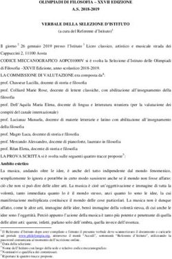 OLIMPIADI DI FILOSOFIA - XXVII EDIZIONE A.S. 2018-2019 VERBALE DELLA SELEZIONE D'ISTITUTO