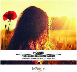 INCONTRI PERIODICO DI INFORMAZIONE AVEDISCO ANNO XVII - NUMERO 2 - MARZO - APRILE 2021