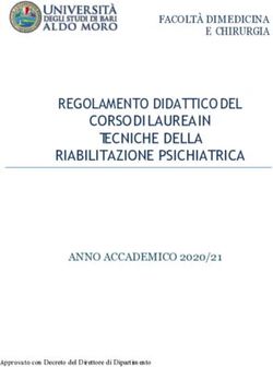 REGOLAMENTO DIDATTICO DEL CORSO DI LAUREA IN TECNICHE DELLA RIABILITAZIONE PSICHIATRICA - FACOLT&Agrave; DI MEDICINA E CHIRURGIA
