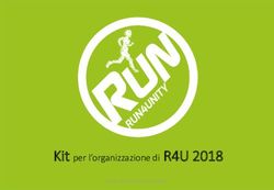 Kit per l'organizzazione di R4U 2018 - Kit per l'organizzazione di run4unity - Run4Unity 2018
