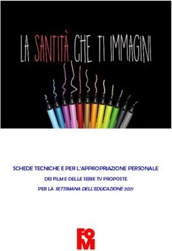 SCHEDE TECNICHE E PER L'APPROPRIAZIONE PERSONALE - DEI FILM E DELLE SERIE TV PROPOSTE PER LA SETTIMANA DELL'EDUCAZIONE 2021