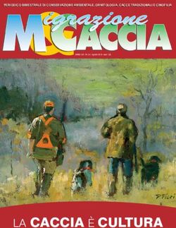 LA CACCIA &Egrave; CULTURA - PERIODICO BIMESTRALE DI CONSERVAZIONE AMBIENTALE, ORNITOLOGIA, CACCE TRADIZIONALI E CINOFILIA - ANUU Migratoristi
