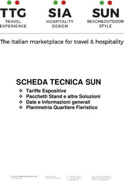 SCHEDA TECNICA SUN Tariffe Espositive Pacchetti Stand e altre Soluzioni Date e Informazioni generali Planimetria Quartiere Fieristico