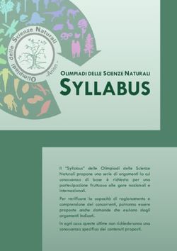 SYLLABUS - Olimpiadi delle Scienze Naturali