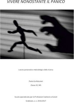VIVERE NONOSTANTE IL PANICO - Lavoro personale e metodologia della ricerca Paola Confalonieri Classe 3C, MS Scuola specializzata per le ...