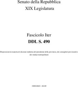 DDL S. 490 Fascicolo Iter - Senato della Repubblica XIX Legislatura - Disposizioni in materia di elezione indiretta del presidente della ...