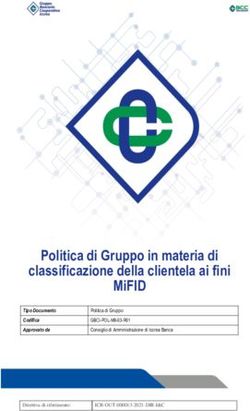 POLITICA DI GRUPPO IN MATERIA DI CLASSIFICAZIONE DELLA CLIENTELA AI FINI MIFID - ICR-OUT-000013-2021-DIR-I&C DIRETTIVA DI RIFERIMENTO