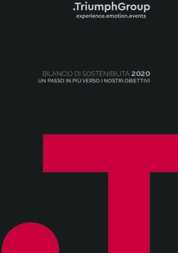 BILANCIO DI SOSTENIBILIT&Agrave; 2020 - UN PASSO IN PI&Ugrave; VERSO I NOSTRI OBIETTIVI - Triumph Group ...