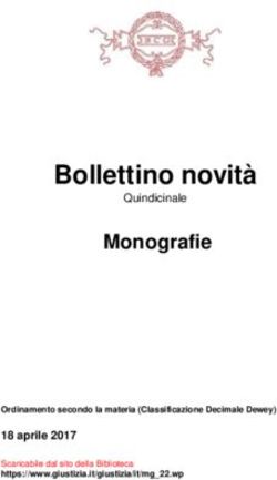 Bollettino novità Monografie - 18 aprile 2017 - Ministero della giustizia