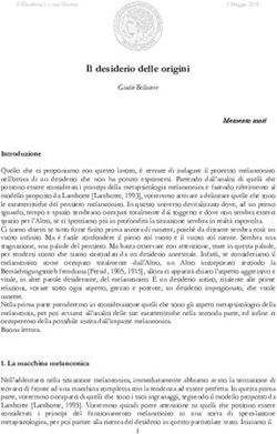 Il desiderio delle origini - Istituto Aretusa