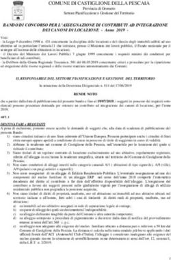 COMUNE DI CASTIGLIONE DELLA PESCAIA - Comune di Castiglione della ...