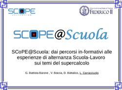SCOPE@SCUOLA: DAI PERCORSI IN-FORMATIVI ALLE ESPERIENZE DI ALTERNANZA SCUOLA-LAVORO SUI TEMI DEL SUPERCALCOLO - G. BATTISTA BARONE , V. BOCCIA, D ...