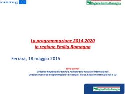 La programmazione 2014-2020 in regione Emilia-Romagna - Ferrara, 18 maggio 2015 - Unife