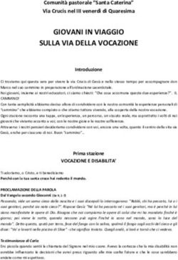 GIOVANI IN VIAGGIO SULLA VIA DELLA VOCAZIONE - Comunità pastorale "Santa Caterina" Via Crucis nel III venerdì di Quaresima - Comunità ...