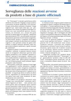 Sorveglianza delle reazioni avverse da prodotti a base di piante officinali
