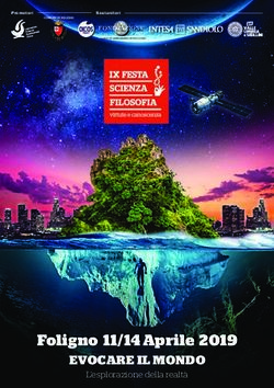 Foligno 11/14 Aprile 2019 - EVOCARE IL MONDO L'esplorazione della realtà - Istituto Comprensivo Perugia 7