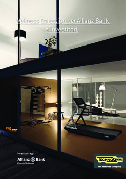 Wellness Collection per Allianz Bank e Investitori.