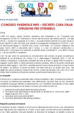CONGEDO PARENTALE INPS - DECRETO CURA ITALIA - Roma,09aprile2020 n.46/2020