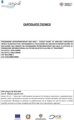 CAPITOLATO TECNICO - Regione Sardegna