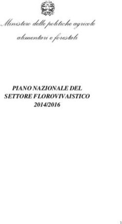 Ministero delle politiche agricole alimentari e forestali - PIANO NAZIONALE DEL SETTORE FLOROVIVAISTICO 2014/2016