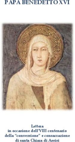 PAPA BENEDETTO XVI - Lettera in occasione dell'VIII centenario della "conversione" e consacrazione di santa Chiara di Assisi