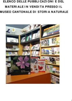 ELENCO DELLE PUBBLICAZIONI E DEL MATERIALE IN VENDITA PRESSO IL MUSEO CANTONALE DI STORIA NATURALE