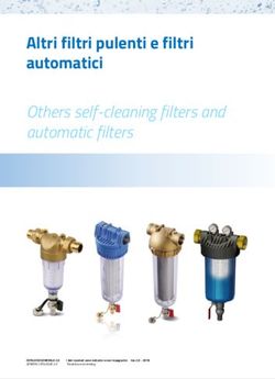 Altri filtri pulenti e filtri automatici - Others self-cleaning filters and automatic filters