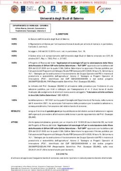 Universit&agrave; degli Studi di Salerno - GAL Colline Salernitane