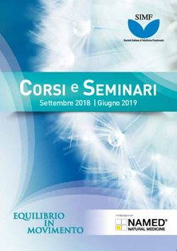 Corsi e seminari Settembre 2018 | Giugno 2019 - Medicina funzionale