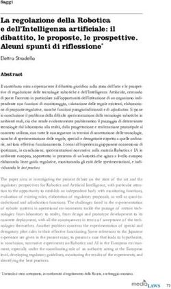 La regolazione della Robotica e dell'Intelligenza artificiale: il dibattito, le proposte, le prospettive. Alcuni spunti di riflessione* - MediaLaws
