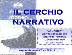 "LA GABBIA" Attivit&agrave; collegata alla lettura del romanzo L'occhio del lupo - di Daniel Pennac